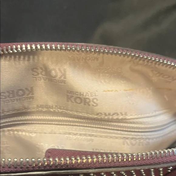 Michael Kors Cindy Dome Burgundy Crossbody Bag - Picture 9 of 10